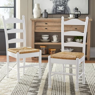 Set Of 2 Ladder Back Dining Chairs - Buylateral 5 Set Of 2 Ladder Back Dining Chairs - Buylateral - Image 5