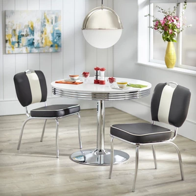 3pc Raleigh Retro Dining Set - Buylateral 1 3pc Raleigh Retro Dining Set - Buylateral