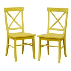 Set Of 2 Albury Cross Back Dining Chairs - Buylateral -Buylateral Home Cheap Store GUEST c60e36f3 a3e3 4b47 a6fd 2c128befecc9