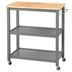 Mylah Kitchen 2-Tier Rolling Cart - Buylateral -Buylateral Home Cheap Store GUEST d737aba6 4077 4d91 a1db e5679bffb17e