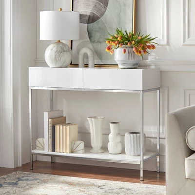 Lewis Modern Sofa Table White - Buylateral 1 Lewis Modern Sofa Table White - Buylateral