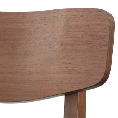 7pc Wave Rectangular Dining Set Walnut/Blue - Buylateral 12 7pc Wave Rectangular Dining Set Walnut/Blue - Buylateral - Image 12