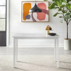 5pc Camden Rectangular Dining Set White - Buylateral -Buylateral Home Cheap Store GUEST e17b7ac1 0fa5 4bce adb6 6d37684c6f22