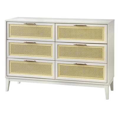 Andros 6 Drawer Dresser With Faux Cane Drawer Fronts - Buylateral 5 Andros 6 Drawer Dresser With Faux Cane Drawer Fronts - Buylateral - Image 5