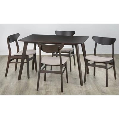 5pc Parlin Dining Set Walnut - Buylateral 2 5pc Parlin Dining Set Walnut - Buylateral - Image 2