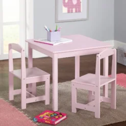 3pc Madeline Kids' Table And Chair Set - Buylateral -Buylateral Home Cheap Store GUEST e316b724 2895 4b42 bd97 a75858dea5a9