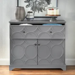 Dawson Circle Front Buffet Cabinet Charcoal Gray - Buylateral -Buylateral Home Cheap Store GUEST e79ae17d afd5 4dcc af64 bf941c3a96c3