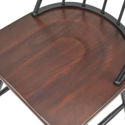 7pc Milo Rectangular Wood With Metal Fram Dining Set Black/Espresso Brown - Buylateral -Buylateral Home Cheap Store GUEST ea5f0c62 fff6 4ae2 87e7 ba120413a308