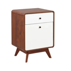 Cassie 2 Drawer File Cabinet White/Walnut - Buylateral -Buylateral Home Cheap Store GUEST f1b80f51 138c 45b3 8bd3 c78f65bba9be