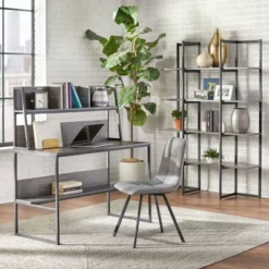 Vermillion Desk With Hutch Black/Gray - Buylateral 7 Vermillion Desk With Hutch Black/Gray - Buylateral -Buylateral Home Cheap Store GUEST f426639e dd9e 4096 be7c 28bc4cc0e16c
