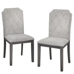 Set Of 2 Riga Chairs Gray - Buylateral -Buylateral Home Cheap Store GUEST f64c02d2 9879 4e9a 81e3 18b20feaaae8