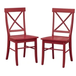 Set Of 2 Albury Cross Back Dining Chairs - Buylateral -Buylateral Home Cheap Store GUEST f7cf6a4d 6b6c 4518 b00b 2dbae73493a3