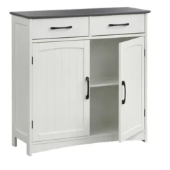 Dalton 2 Door Buffet Cabinet White/Charcoal Gray - Buylateral -Buylateral Home Cheap Store GUEST feeb1277 d93e 4338 bec5 d8ac1d2e4765